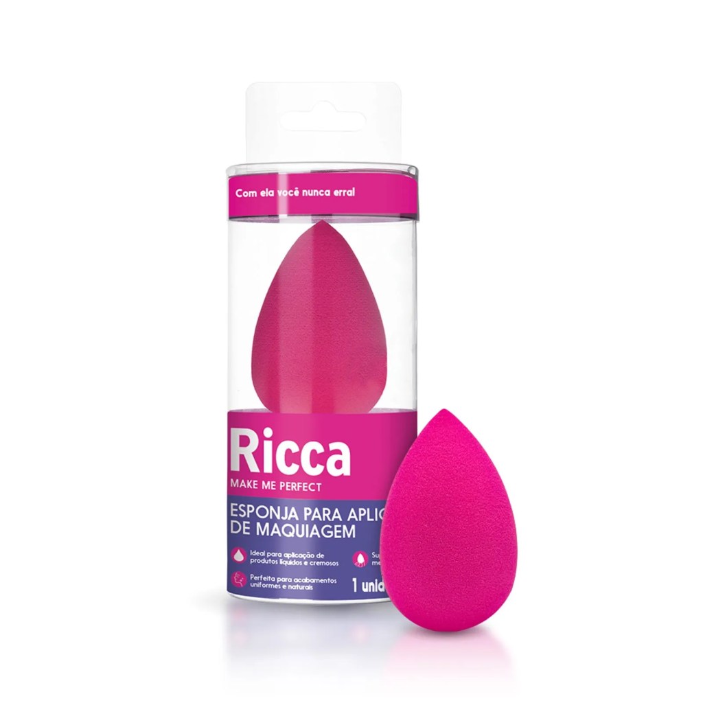 esponja de maquiagem make up perfect ricca